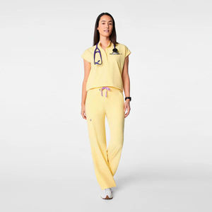 Uniforme Médico de Algodón Oxford para Mujer, Marca DHL, Venta al Por Mayor, con Logotipo Bordado Personalizado, Uniforme de Enfermería para Hospital - Product Image 1