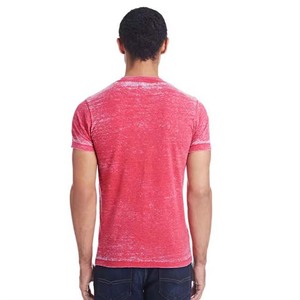 เสื้อยืดผู้ชายทรงปกติ ผ้าฝ้าย 100% คุณภาพสูง สกรีนโลโก้ตามสั่ง ล้างสีแบบแอซิดวอช สไตล์วินเทจ แห้งเร็ว เป็นมิตรกับสิ่งแวดล้อม - Product Image 2