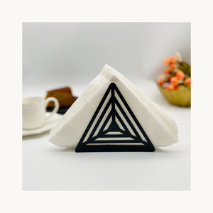Porte-serviettes en métal élégant, nouveau design personnalisé, nouvelle arrivée, élégant porte-mouchoirs en fer pour table à manger - Product Image 1