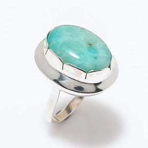 Natural Amazonite <b>925</b> <b>Silver</b> <b>Ring</b> Designer Gemstone <b>Ring</b> for Women and Girls - Product Image 5