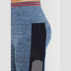 Pantalons de yoga slim pour femmes, leggings longs à taille haute pour l'été, exercice physique, respirants, style décontracté, printemps et automne - Product Image 4