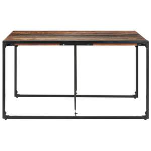 Table à manger en bois massif recyclé avec des tons de bois variés, grande, durable et élégante - Product Image 3