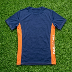 Camiseta de Compresión de Manga Larga para Hombre, Azul Marino con Panel Naranja, Ropa Deportiva para Gimnasio, Fitness, Running, Ropa Deportiva de Alto Rendimiento, Capa Base Atlética - Product Image 5