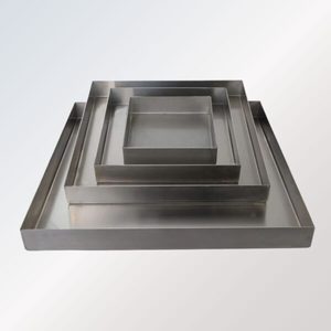 Plateau de mélange et de découpage d'échantillons en acier inoxydable de qualité pharmaceutique, ensemble de plateaux de mélange d'échantillons en acier doux - Product Image 1