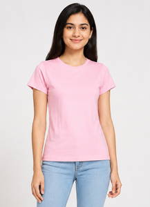 Camiseta de Cuello Redondo, Corte Regular, Transpirable, Lisa y Teñida - Product Image 6