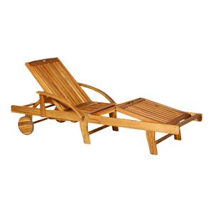 Chaise longue pliable en bois d'eucalyptus durable et légère et écologique pour le patio extérieur des hôtels et des villas fournies au Vietnam - Product Image 1