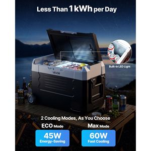 Frigorifero Elettrico a Compressore DC 12/24V AC100-240V da -4F a 68F per Auto e Camion con Controllo APP a 68F - Product Image 5