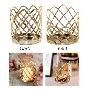 Nouvelle Arrivée : Lanterne Décorative en Fer avec Porte-Bougie en Métal Durable pour Tables à Manger, Salons et Centres de Table d'Événements - Product Image 4