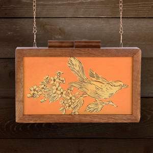 Stylish Premium Wooden Clutch <b>Purse</b> for Women Elegant Crystal Fashion Accessory for Evening Parties - Product Image 6