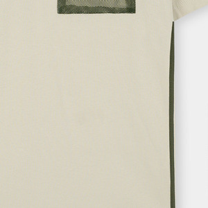 T-shirt en coton uni pour homme, design avec panneaux latéraux contrastés, streetwear, respirant, été, fabricant de t-shirts OEM. - Product Image 5