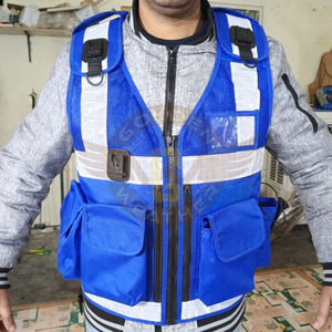 Chaleco de Seguridad Reflectante de Alta Visibilidad para la Comunidad, Ropa de Trabajo Personalizada, Uniforme de Guardia de Seguridad Negro, Chaleco Táctico - Product Image 2