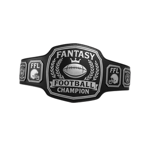New Customized Fantasy Football Champion Belt Silver Edition Premium Sports Title FFL Trophy - Product Image 6