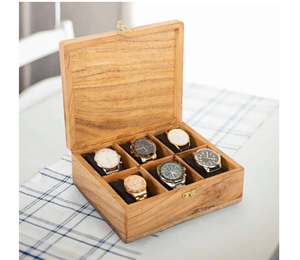 Nouveauté : Boîte à montre en bois naturel, artisanat, design original, boîte/support/étui de luxe à prix réduit - Product Image 1
