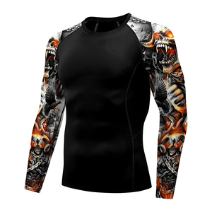 High Performance Mens Rash Guard Full Sleeve Breathable Compression <b>Athletic</b> Shirt Manufacturer Supply - Product Image 6