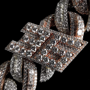 Most Selling Luxury <b>Iced</b>-<b>Out</b> Diamond mossinate <b>Chain</b> Bold Hip-Hop Jewelry Necklace for Men and Women Available for Export Price - Product Image 3