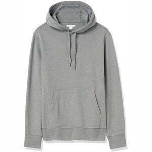 Sweat-shirt à capuche classique gris pour homme, en molleton de coton décontracté, avec logo personnalisé, marque privée, fabricant en gros - Product Image 5