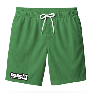 กางเกงขาสั้นลำลองผู้ชายพิมพ์โลโก้ได้ ผ้าแคนวาสโพลีเอสเตอร์ 100% สีพื้น สำหรับออกกำลังกาย ชายหาด เอวสูง ระบายอากาศ แห้งเร็ว ใช้งานได้หลากหลาย แบรนด์ - Product Image 4