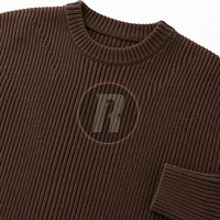 Pull en tricot léger personnalisable de haute qualité pour hommes, 100% polyester, pull chaud et confortable, vêtements décontractés d'hiver