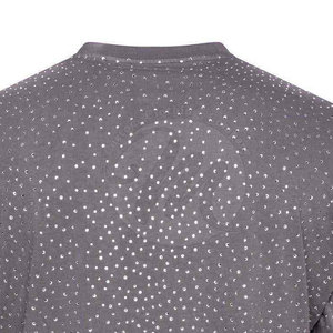 เสื้อยืดแขนสั้นผู้ชายลายใหม่ประดับเพชร ดีไซน์ล่าสุด รับสั่งทำสีตามต้องการ เสื้อยืดประดับเพชรสำหรับผู้ชาย - Product Image 4