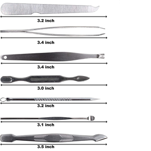 New Arrival Customizable 7-Pc Manicure Pedicure Set Stainless Steel Beauty Care Instrument for Women Men OEM ODM Serviced <b>Box</b> - Product Image 2