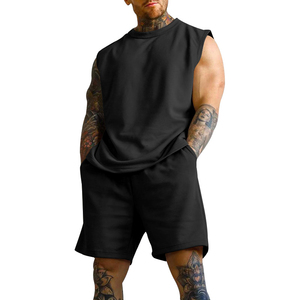 Men’s Shirt <b>Sets</b> Outdoor Casual Sports Style Loose Comfortable Summer Sleeveless Fashionable Shorts <b>Sets</b> - Product Image 4