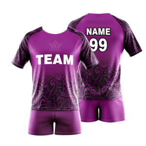 Ensemble de maillots de volley-ball personnalisés vert sublimé, unisexe, manches courtes, évacuation de l'humidité, nom de l'équipe, numéro 99, uniforme athlétique pour adultes - Product Image 4