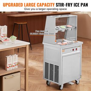 13.8 commerciale \ "X 13.8 \" quadrato in acciaio inossidabile laminati macchina per gelato fritto rotolo 2 raschietti per Yogurt - Product Image 4