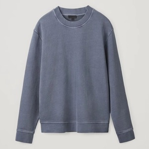 เสื้อสเวตเชิ้ตคอกลมผู้ชาย ทรงปกติ สีพื้น ลำลอง แขนยาว ผ้าถัก 100% ผ้าฝ้าย ใส่ได้ในฤดูใบไม้ร่วง - Product Image 2