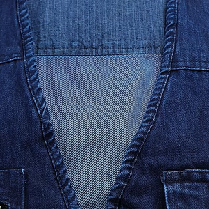 Veste de travail respirante de haute qualité, gilet de sécurité bleu en maille réfléchissante avec poche - Product Image 4