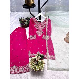 Beau haut et bas de fête avec ensemble élégant de taille Dupatta XL - Product Image 1