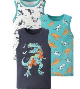 Camisetas sin mangas acanaladas casuales de verano para niños, chaleco de algodón 100% sólido, ecológico, de secado rápido y antipilling - Product Image 2