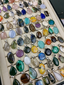 Colgantes de Piedras Preciosas Mixtas, Labradorita, Colgante de Moda en Tendencia, Piedras Naturales para Mujer, Mezcla de Colores - Product Image 6