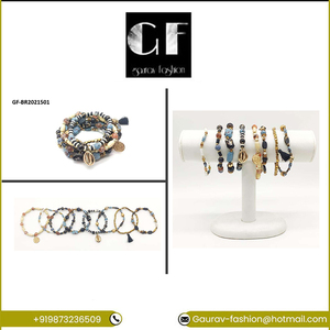 Fashion Trendy Multi Layer Beaded Bracelet <b>Set</b> Handmade Unisex for Party Casual Wedding Wear and Gift - Product Image 5