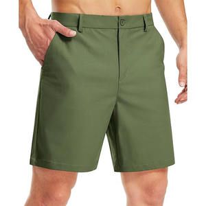 Shorts chino pour homme, coupe classique, en twill de coton, formels, pour le travail, avec poches, couleur unie, légers, respirants, logo personnalisé, vente en gros - Product Image 4