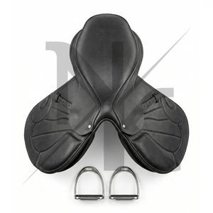 Silla de montar inglesa de madera artesanal de alta calidad, duradera, de cuero genuino, productos ecuestres para carreras de caballos de la India. - Product Image 2