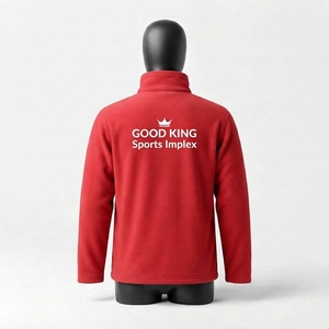 Veste polaire personnalisée pour homme, col montant, vêtements de sport d'extérieur, veste polaire zippée pour l'automne - Product Image 4
