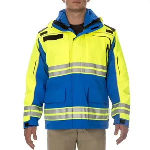 Chaleco de Seguridad Reflectante Aprobado por ANSI, Chaleco de Malla de Alta Visibilidad, Impresión Personalizada, Proveedor de Ropa de Trabajo de Construcción - Product Image 2