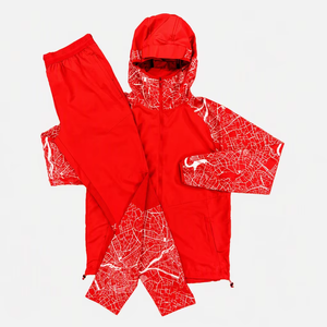 Lightweight Acid Wash <b>Men's</b> Two-Piece Tracksuit Set Breathable Hooded Windbreaker Jacket Full-Length Trousers Drawstring Closure - Product Image 6