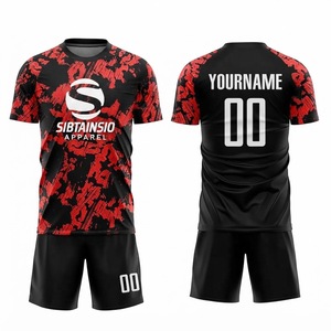 Tenues de football personnalisées unisexes pour adultes, tailles plus grandes, manches courtes, haute qualité, respirantes, 100% polyester, prix de gros pour les équipes - Product Image 4