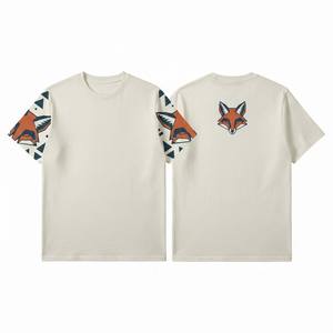 T-shirt pour homme à imprimé vintage délavé à l'acide, manches courtes, coupe ample, tissu épais, style urbain, t-shirts pour homme - Product Image 5