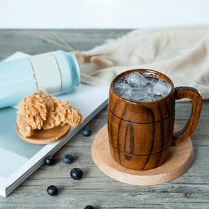 Classic Wood Eco-Friendly <b>Cups</b> & <b>Saucers</b> 200mL Capacity for Business Gifts - Product Image 5