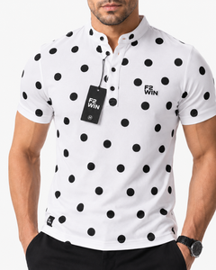 T-shirt blanc à manches courtes pour homme F2 WIN, en coton tricoté décontracté, respirant, séchage rapide, avec poche et logo personnalisé sur le devant - Product Image 6