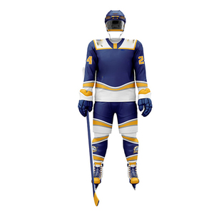 Uniforme de Hockey sobre Hielo Cosido y Transpirable, 100% Poliéster, de Secado Rápido, Ecológico, con Nombres de Equipo Personalizados, Venta al Por Mayor de Fábrica - Product Image 4