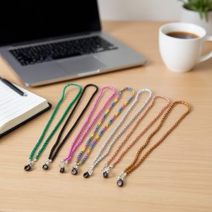 Chaîne pour lunettes de marque Z, 70 cm, en polyester, sangle flexible pour le cou, pour lunettes - Product Image 3