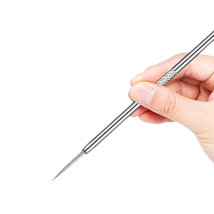 Extracteur de points noirs et de comédons en acier inoxydable professionnel de haute qualité – Outil de suppression des boutons et points blancs - Product Image 5