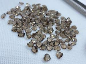 Cuarzo Ahumado Facetado en Forma de Corazón, Piedra Preciosa Suelta de 5mm 6mm 40x30mm, Lote Calibrado para Fabricación de Joyería - Product Image 4