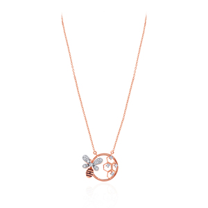 GLEAMORA ENTERPRISE Pendentif Cœur Or Rose Diamant de Laboratoire Certifié Taille Brillant pour Femme Tendance 18K 5g Usage Quotidien Blanc - Product Image 1