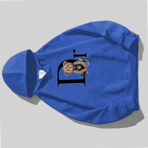 Nueva Sudadera con Capucha Estilo Hip Hop Urbano Informal para Exteriores, Sudadera con Estampado de Osito, Sudadera Térmica de Color Sólido para Hombre a Buen Precio - Product Image 5