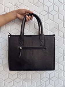 Nouveau Sac Fourre-Tout en Cuir Véritable Designer 2026, Motif Halloween Élégant, Style Bohème Noir, Deux Poignées, Fermeture Éclair, Sac à Main Femme - Product Image 3