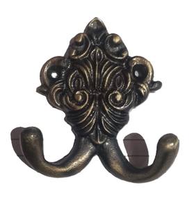 Porte-manteau mural rustique en fonte antique avec crochets pour clés - Product Image 6